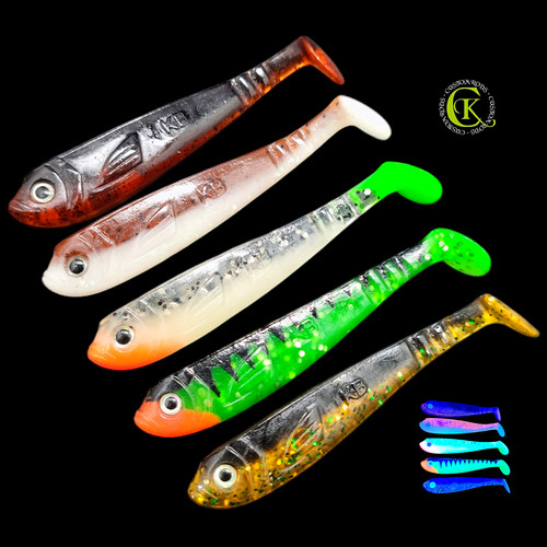7cm gummifisch stint - 5x, uv