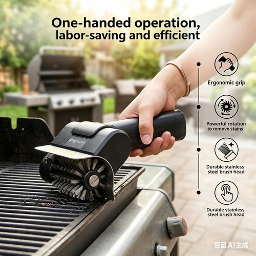Elektrische grillbürste bbq - elektrische,