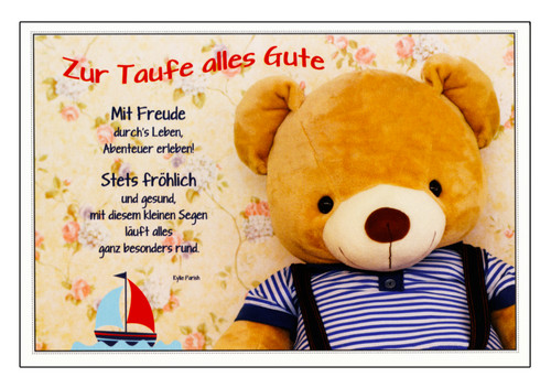 Taufe glückwunschkarte - taufe,