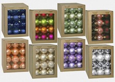 ✿ 36 x WEIHNACHTSKUGELN CHRISTBAUM-GLASKUGELN • WEIHNACHTSBAUM-KUGELN • Ø 6 cm ✿