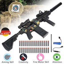 Premium Spielzeugpistole Blaster Gun mit 30 Soft Bullets Gewehr Kinder DE