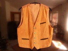 Herren Wildleder Weste Blue