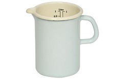 Riess Emaille Messbecher 1L türkis schnittfest Induktion