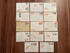 Bund 14 R-Briefe Einschreiben an VICTORIA VERSICHERUNG 1970er Eingangsstempel