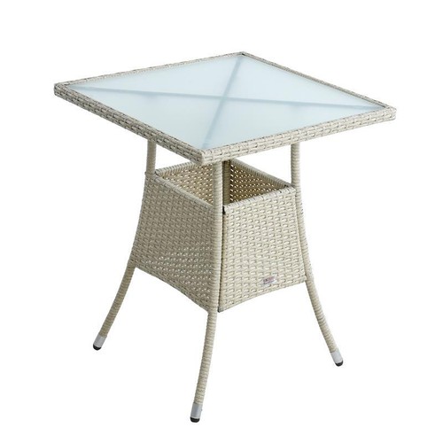 Polyrattan beistelltisch - polyrattan,