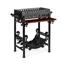 Mangal Grill "Antique" & Grillrost BBQ, Schaschlik , Gartengrill Camping Stahl