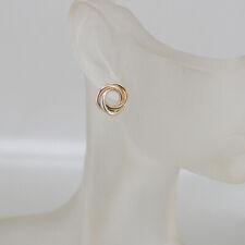 Ohrstecker in 750/18k Gelbgold Weissgold Rotgold ohne Besatz