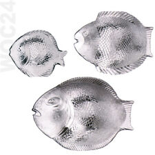 Glas Fischplatte Servierplatte