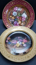 2 wunderschöne Kaiser Wandteller Sammelteller Dek. 849A + 636 Blumenbouquet