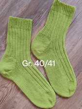 handgestrickte Woll Socken Gr