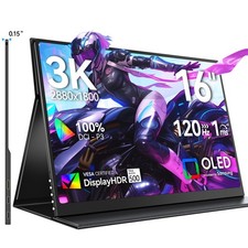16-Zoll-OLED-Tragbarer Monitore 2880 * 1800 120Hz Gaming-Display 3K Bildschirm