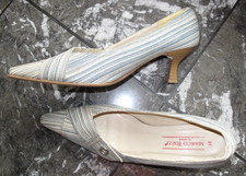 Pumps Light-Heels v. MARCO TOZZI  Gr. 37 beige-blau-grün-mint - MUSTHAVE 