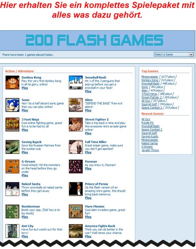 200 flash games inklusive - 200,