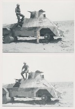 2 x Repro Foto DAK Afrikakorps, Panzerspähwagen  (3894a)