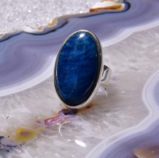 Apatit Ring, 925er Silber, Edelsteinring (23324), Edelsteinschmuck