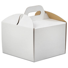 Tortenkarton 36x36x25 cm Weiß – Starke Kuchenbox für Torten & Gebäck | Lebensmi