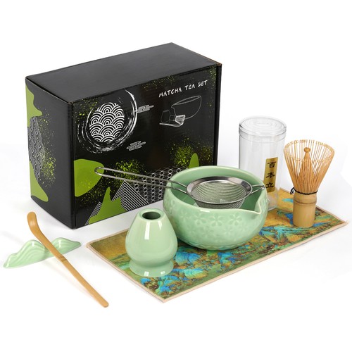 Matcha tee set - matcha, 7-teiliges