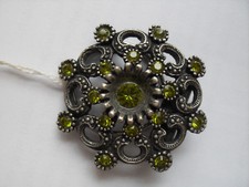 TUCHHALTER Schalhalter Schaldurchzieher Halstuchhalter mit Citrinen