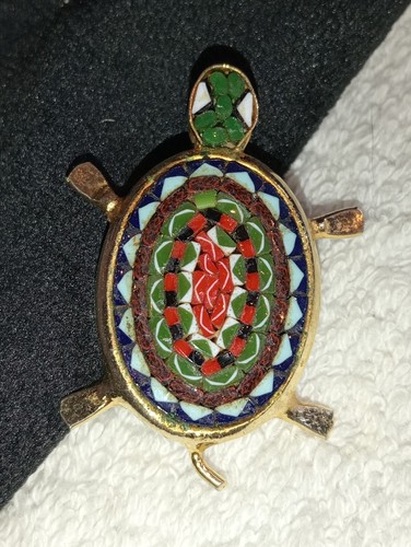 Mikromosaik brosche - mikromosaik,