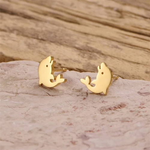 Ohrstecker delfin - ms💎,