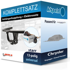 Für Chrysler Voyager 01- IMIOLA HAK-POL Anhängerkupplung starr + 13polig E-Satz