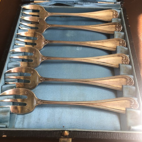 Set aus austerngabeln - austerngabeln,