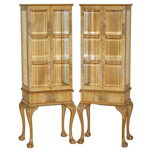 Paar art deco vitrinen - paar,