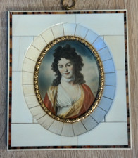 Lupenmalerei Miniaturen Dame