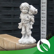 Steinfigur steinguss junge - steinguss,