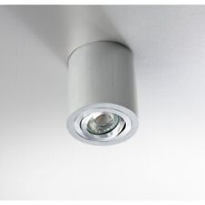 Aufbaustrahler ADL9001, rund, GU10, IP20, schwenkbar 25°, Aluminium gebürstet