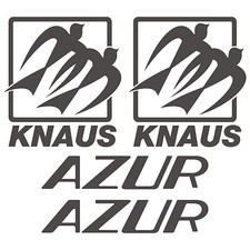 2 x Knaus AZUR aufkleber