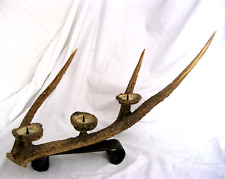 alter Hirschgeweih-Kerzenständer Kerzenhalter Kerzenleuchter Geweih Hörner Horn