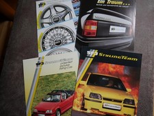 Prospekte Car SFJ Styling Team Opel Kadett GSI Cabrio Vectra BBS Alufelgen