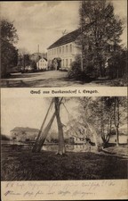 Ak Burkersdorf Frauenstein im Erzgebirge, Teilansichten - 3609385