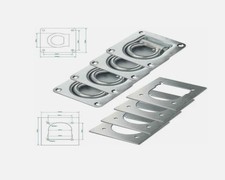 4x Zurrmulden Zurrösen 4x