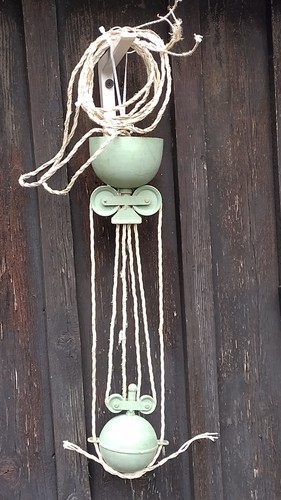 Flaschenzug von hängelampe - von,