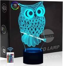 Eule 3D Illusion Nachtlicht