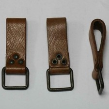 Armee Koppelschlaufe – Lederschlaufe mit D-Ring, Original, robust