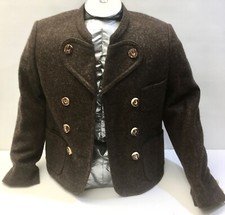 ⚜️ Schöne braune  Miesbacher JUGEND Trachten Jacke vom Jäger Gr.152 NEU ⚜️
