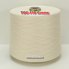 110 Creme TVU Ocean Nm 30/2  Baumwolle Acryl Strickgarn Häkelgarn Garn Kone