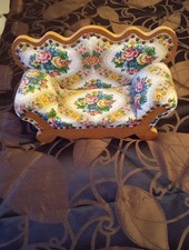 Puppenmöbel Holz-Bank für