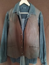 Jeanshemd Mit Lederweste John