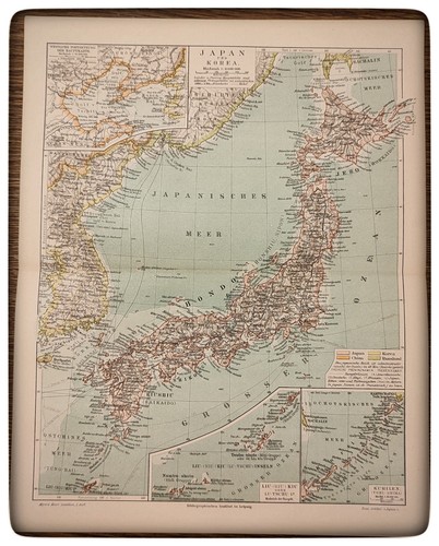Antike landkarte japan - antike,