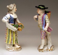 Pair Meissen Figurines
