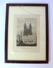 Stahlstich 19 Jh. Teinkirche