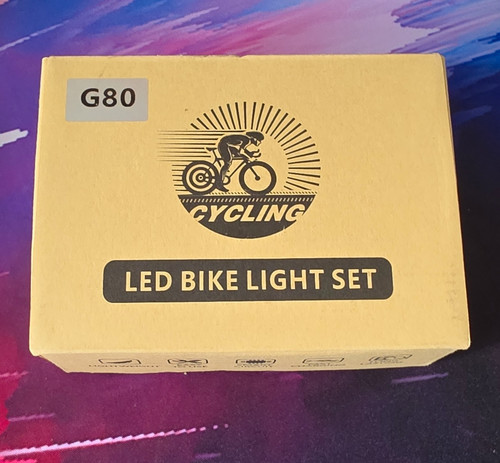 Fahrradlicht set g80 vorder - set,