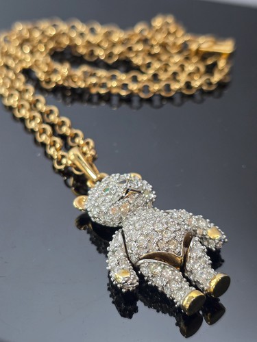 Swarovski kette mit teddybär - kette,