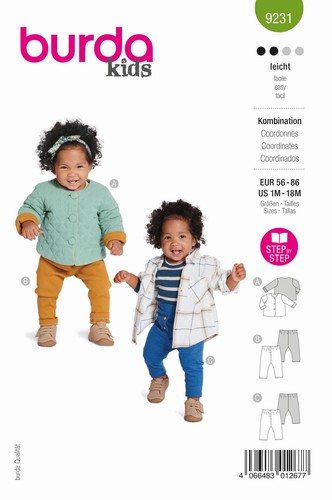 Schnittmuster babykombi jacke - schnittmuster,
