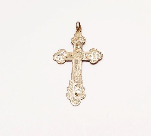 Antikes silbernes brustkreuz - antikes,