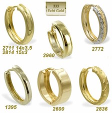 Single Herren Ohrring Gold 333